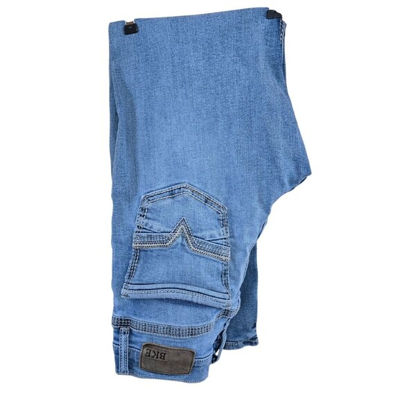 BKE Jake Blue Denim Straight Fit Jeans Faded Casual Look western workwear boho - Picture 8 of 13